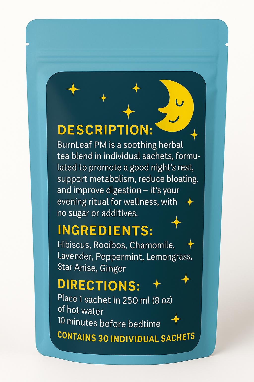 BurnLeaf PM – Night Time Fat Burning Herbal Tea